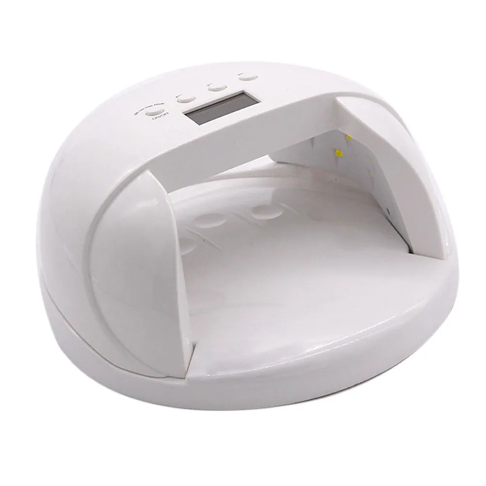 

60W LED Uv Nail Dryer Gel Polish Lamp Timer Adjustable Drying for Gel Nail Art Salon Manicure Light Curing Machine Us Plug White