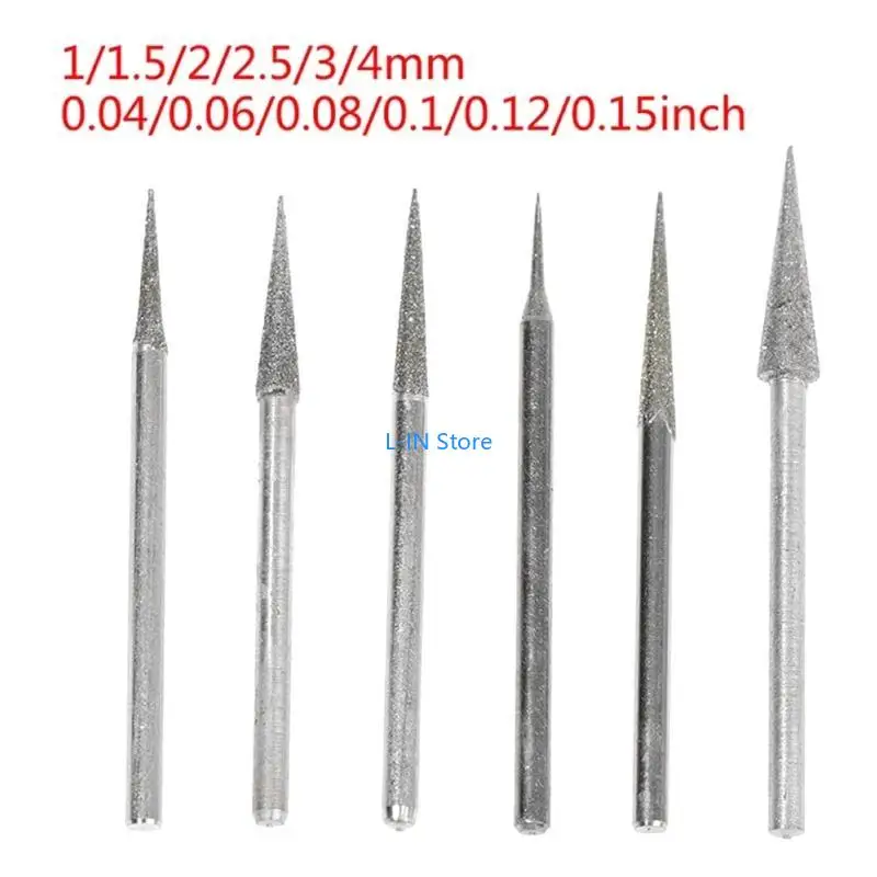 Diamond Burr Set Burr rotanti Burr Accessori intagliati in pietra rivestiti diamanti per strumenti rotanti bit mondiazione