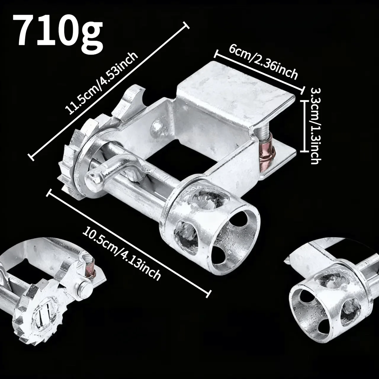 Picture 4: A Manual Rope Fastener for Small Trucks Featuring A Binding Device with An Adjustable Lever Tensioner and A Crank Ratchet Design