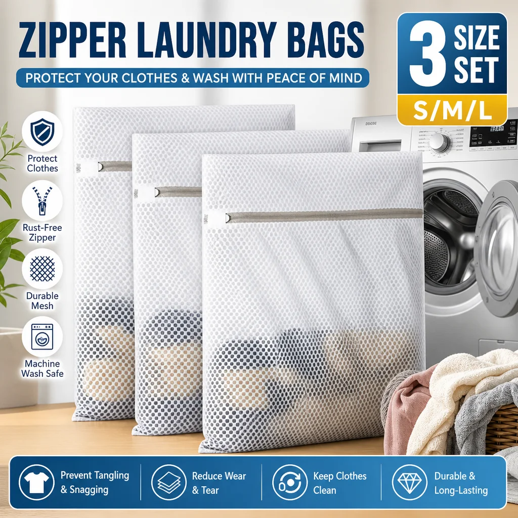 Delicates Honeycomb Mesh Laundry Bag Durable Reusable Net Fabric Wash Pouch Lingerie Clothes Organizer For Travel Home Washing