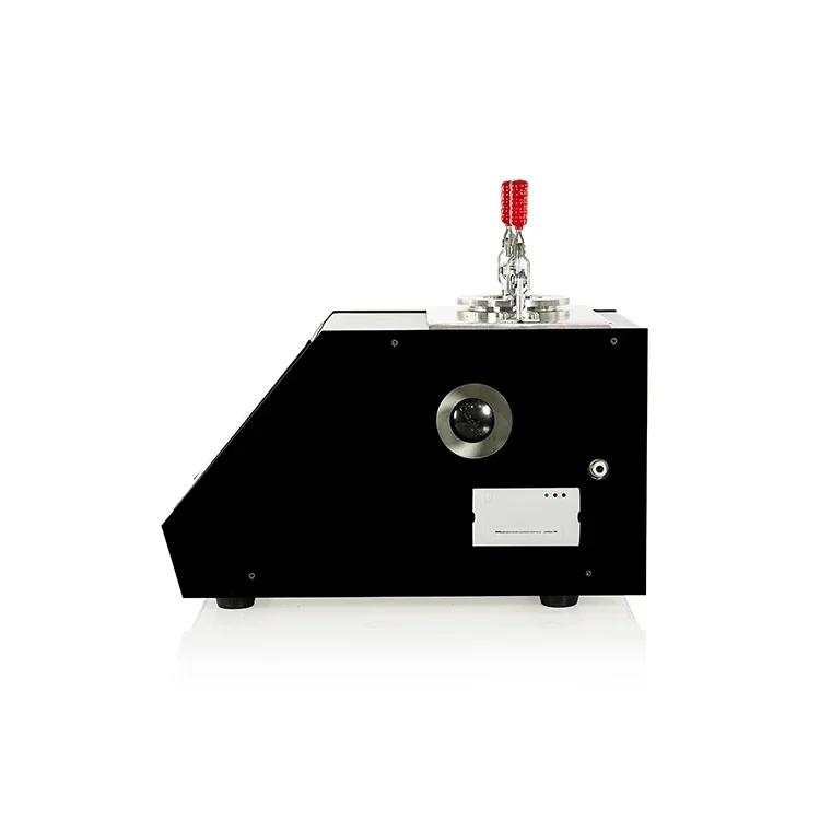 Air permeability tester for testing composite blanket samples according to ASTM D737