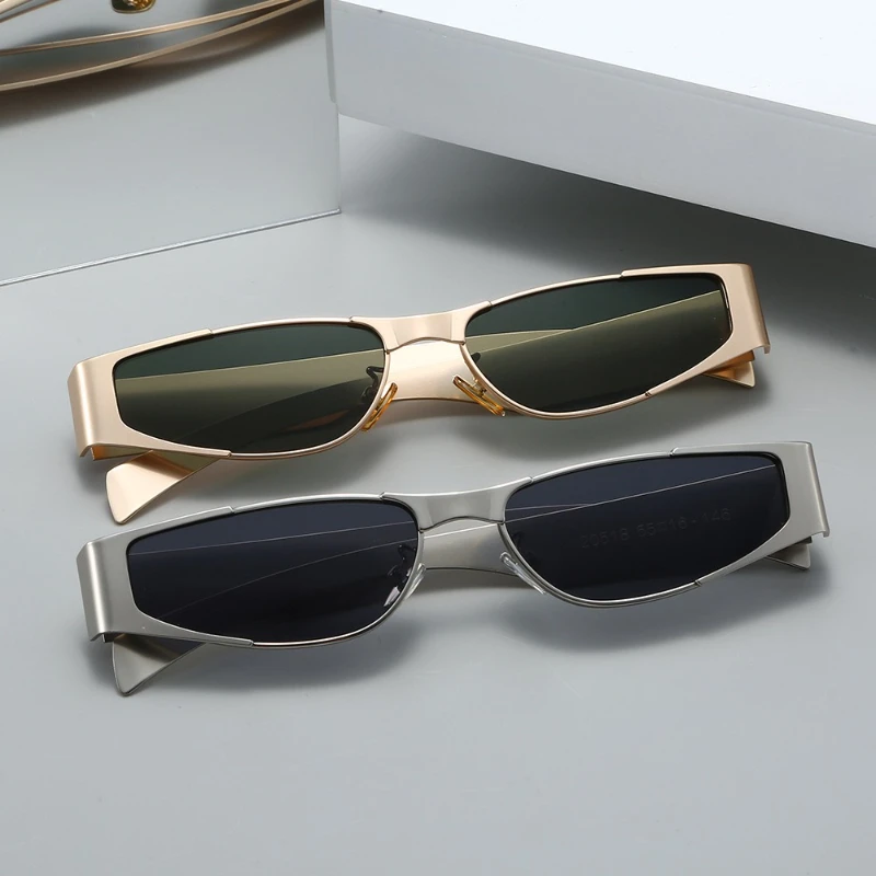 

New Metal Framed Cat Eye Sunglasses Women's Fashion Street Photography Trend Versatile Sunglasses UV400 Shades Eyewear