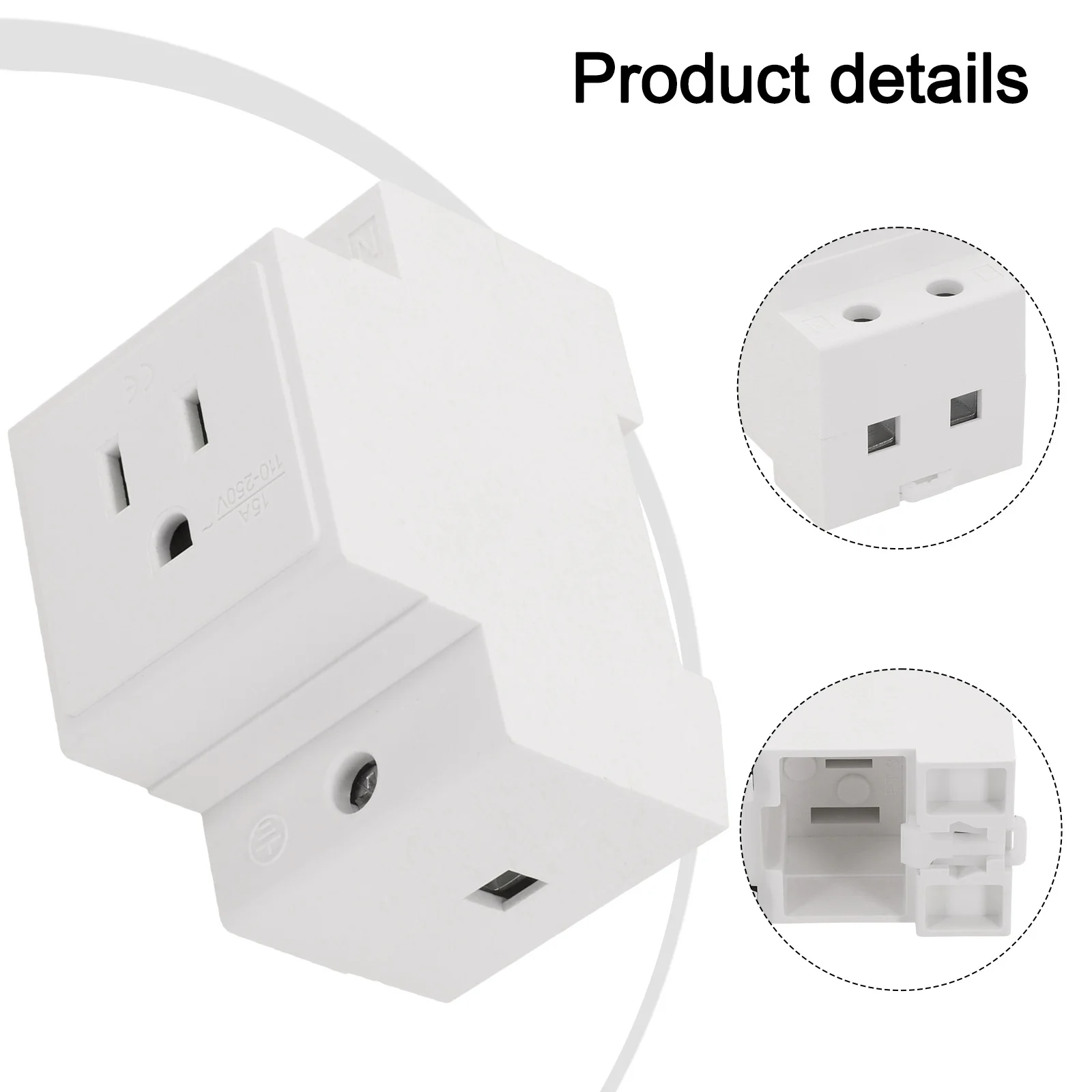 Electrical Outlet DIN Rail Socket Stable Electric Supply Consistent Power Supply Easy Installation Electric Shock Protection