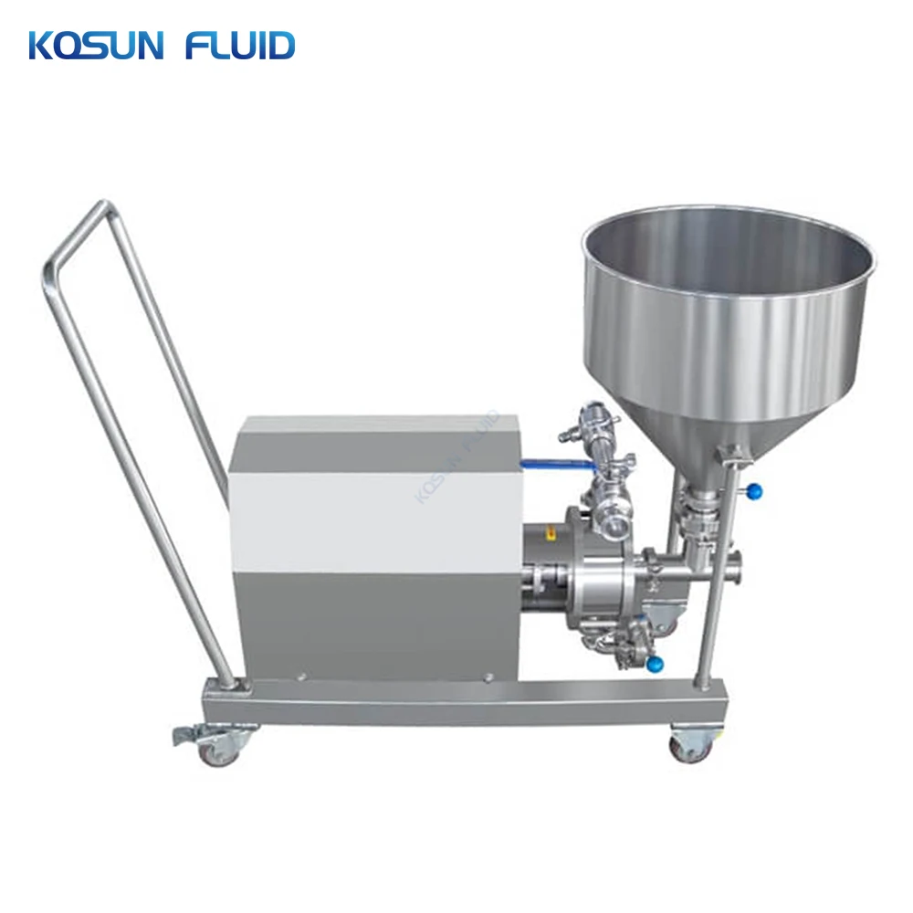 Chemical Solid Liquid Pump Cosmetic Powder Milk Shake Making Dispersing Mixer Machine