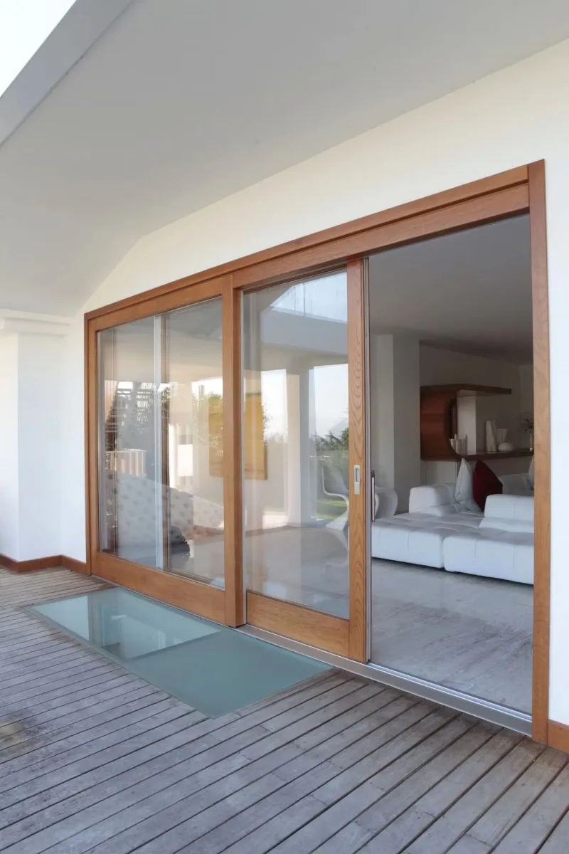 Customized Size Windows and Doors Double Glazed Glass Slide Doors Commercial Exterior Patio Panoramic Aluminum Sliding Doors