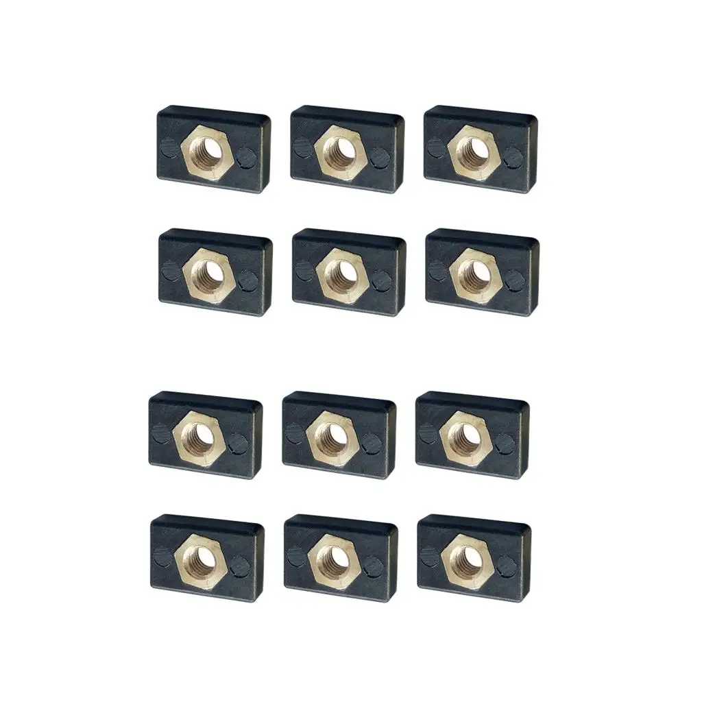 Kayak Marine Fasteners M6 Rail Mount Nut Nylon Copper Kit for Boat Hardware Canoe Fitting DIY