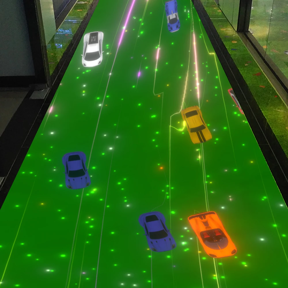 Jogo interativo do assoalho do sistema interno do parque de diversões do toque de oway multi para o jogo interativo da projeção da terra da tela grande