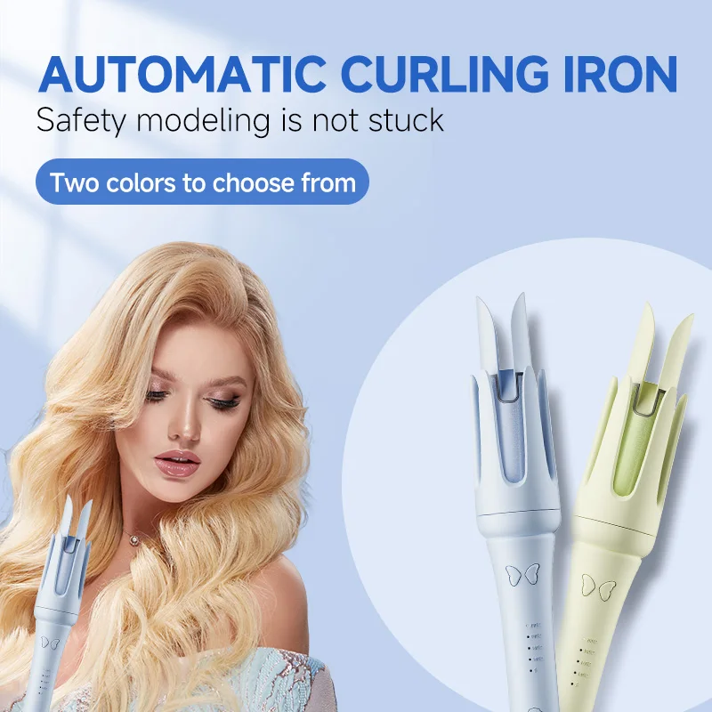 

Автоматические щипцы для завивки волос MinHuang с двойной рампой, работа одной кнопкой, технология отрицательных ионов для всех типов волос