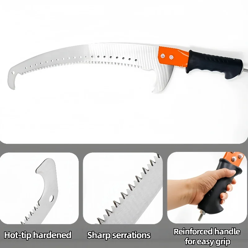 

Extended double-hook aerial saw, multi-functional garden pruning saw, telescopic fruit tree pruning saw, garden pruning tool