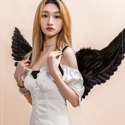 Angel Feather Wings Holiday Party Decoration Props Scene Layout Party Christmas Decor Kids Women Girls Catwalk Performance Show