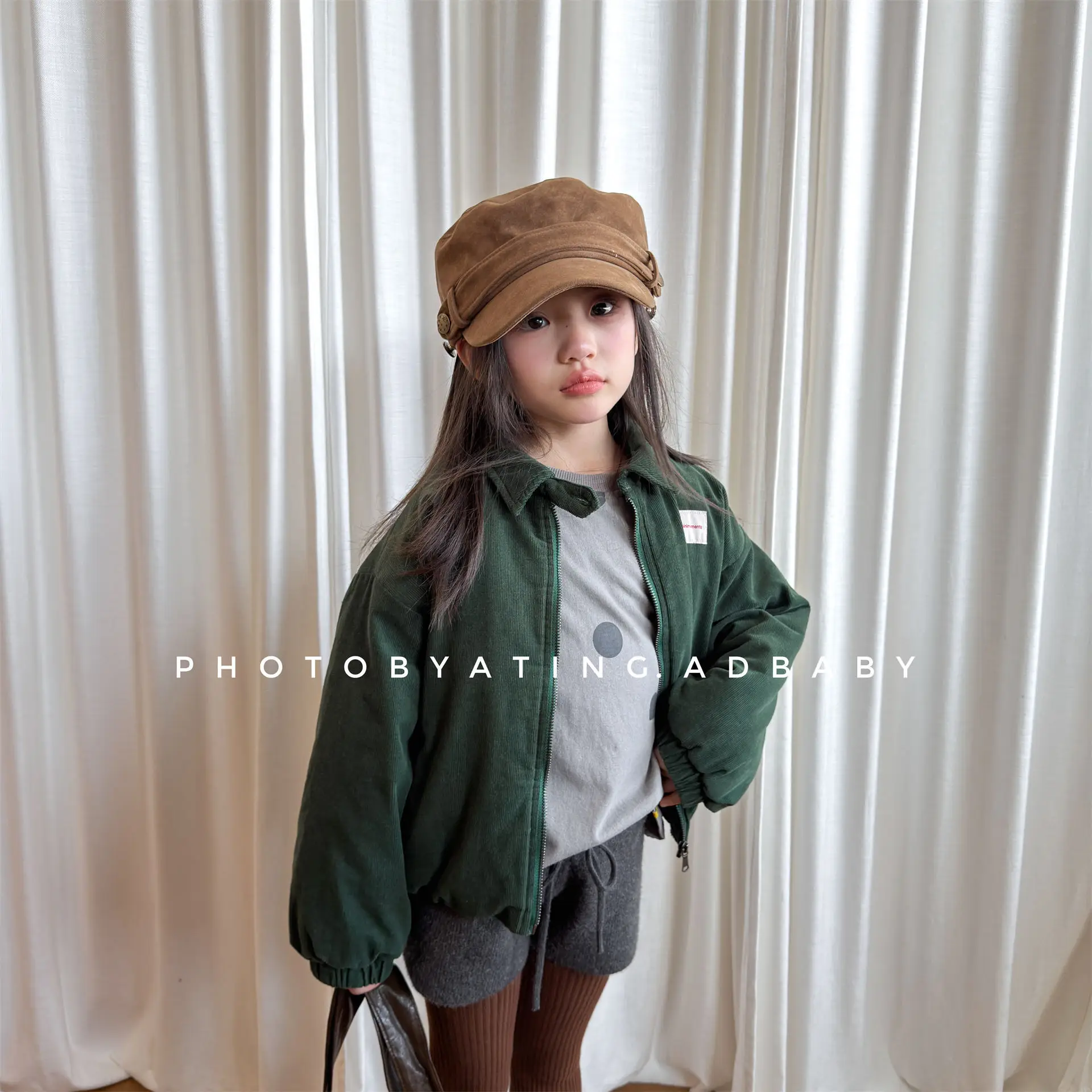 2026 Winter New Children Warm Corduroy Coat Plus Velvet Thick Boys Girls Padded Jacket Kids Fleece Parka Baby Clothes