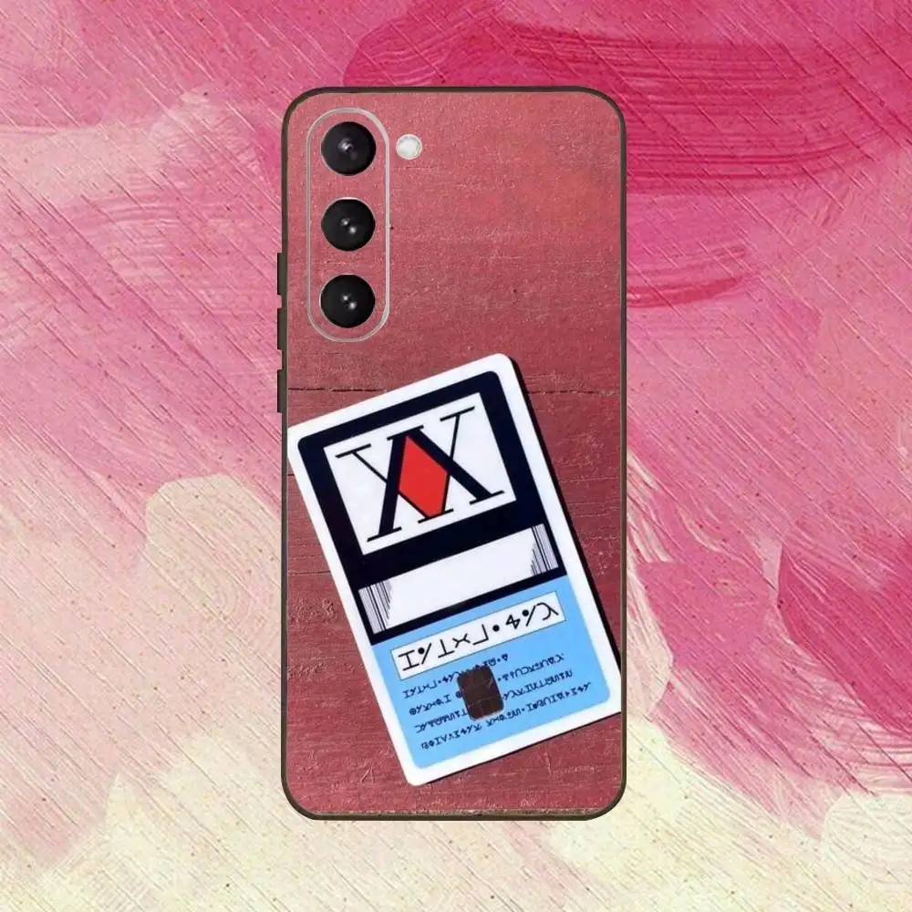 حافظة هاتف ترخيص Hxh Hunter X Hunter لهاتف سامسونج جالاكسي A73، A72، A71، A70، A53، A52، A51، غطاء أسود ناعم آخر