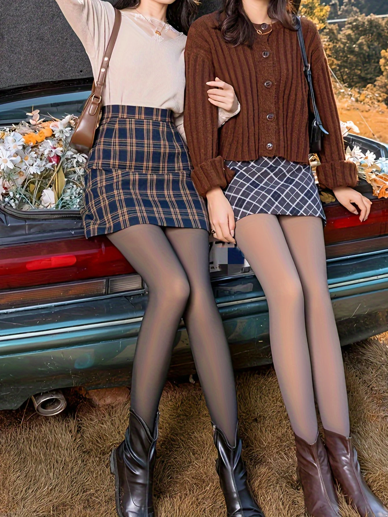 

Plus size 100g Thickened Thermal Pantyhose Stockings Women, High Elasticity, Translucent, High Waist, Tights Autumn And Winter