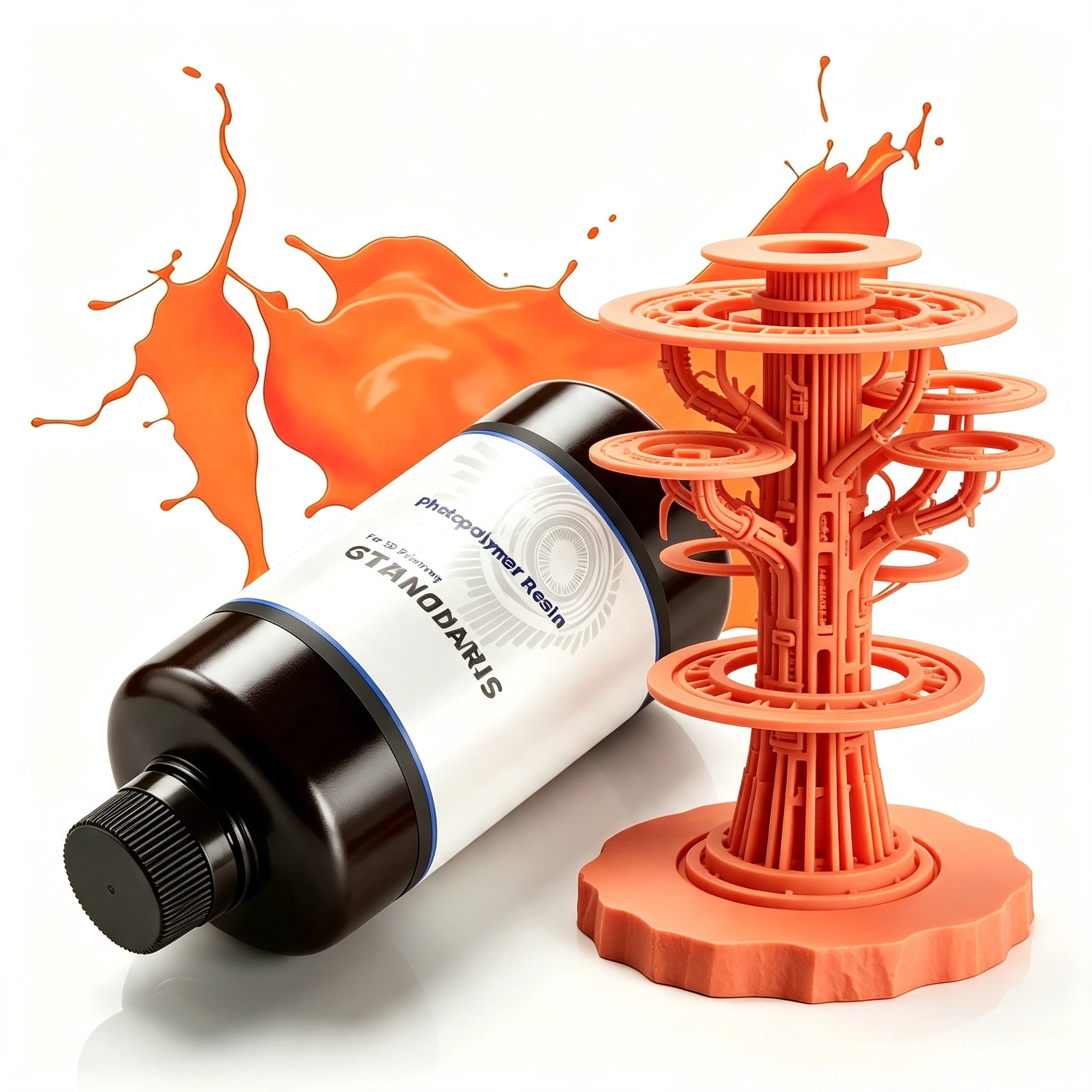 1kg 405nm Photopolymer UV Liquid Resin Standard Tough Formula for Large MSLA LCD 3D Printer