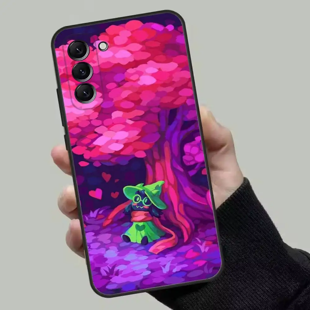 Etui na telefon D-Deltarune Ralsei do Samsung Galaxy A13, A21s, A22, A31, A32, A52, A53, A71, A80, miękka czarna obudowa