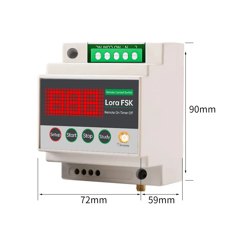 Trasmettitore Wireless Lora Rf con telecomando a lungo raggio 433mhz HK-FK1-X