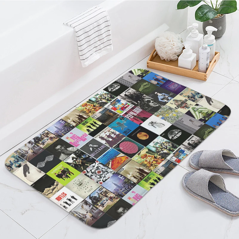 Door Mat Non-slip D-Oasis Band Balcony Living Room Floor Carpet Slip-resistant Custom Kitchen Bedroom Porch Bathroom Rug Home