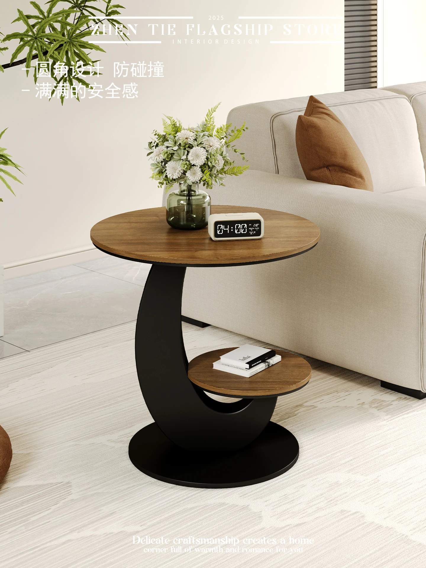 Sofa side a few light luxury high sense home living room Internet celebrity corner a few modern simple small table small coffee
