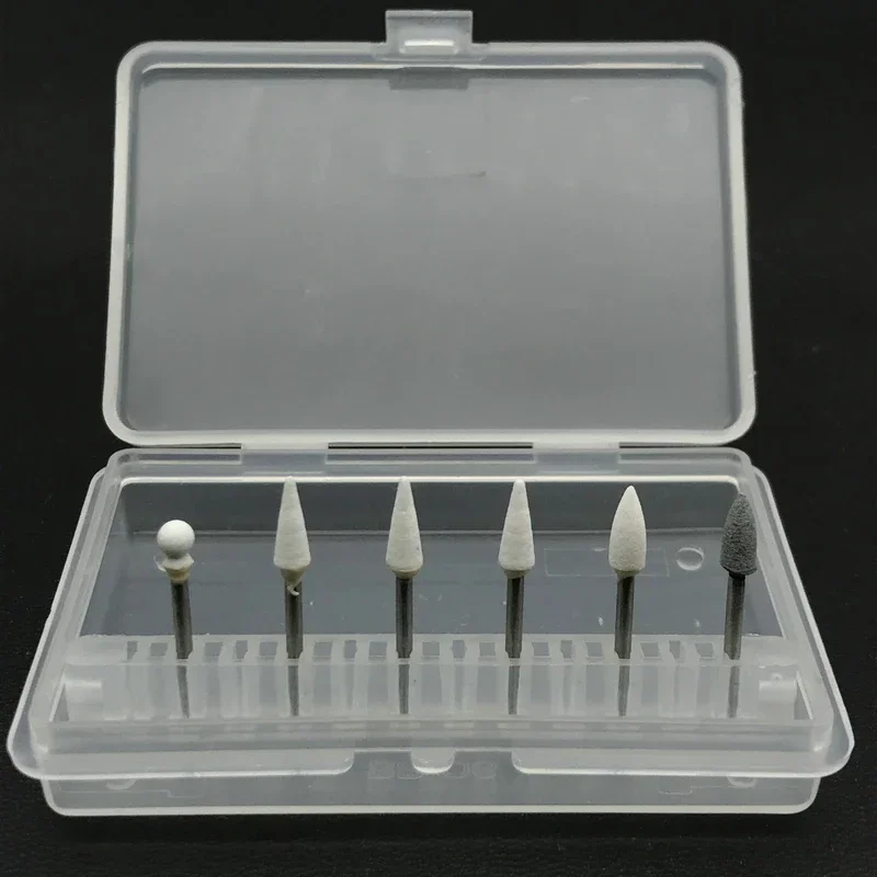 

6pcs/set FG Dental White Finishing Stone and Dental Silicone Point Polishing Kits