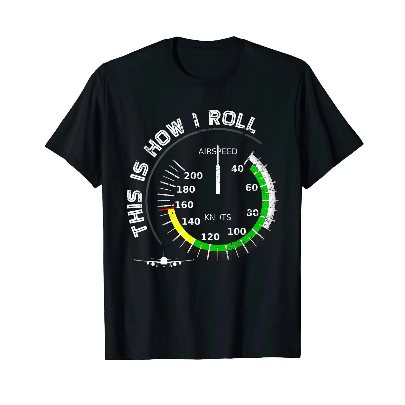 Drôle Cadeau Copilote Aviation Indicateur De Vitesse Pilote T Shirt vintage Washed designer clothes Stretched Unisex homme