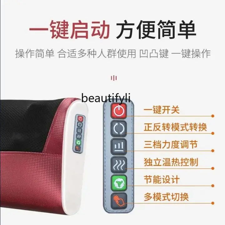الذكية مدلك عنق الرحم وسادة متعددة الوظائف الرقبة الخصر الظهر الكتف وسادة تدليك المنزلية ساخنة قطني العمود الفقري أداة