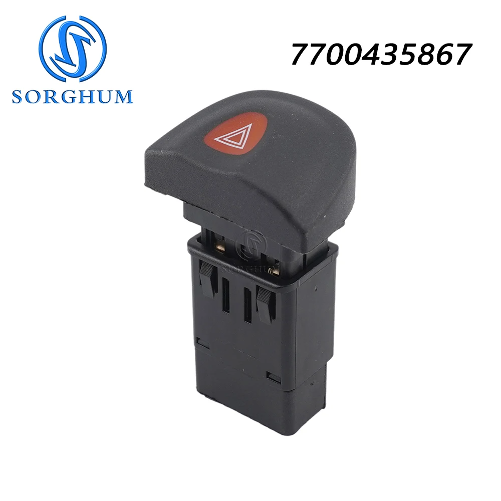 

SORGHUM Car Emergency Hazard Warning Light Flash Switch For Renault Megane I BA0, BA1, DA0, DA1, EA0, EA1, KA0, KA1 7700435867