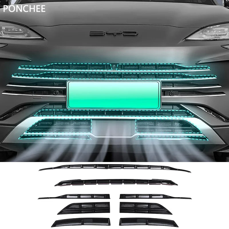 

For Byd Seal U Dm-i Ev Song Plus 2023-2025 Car Bug Net Front Mesh Water Tank Insect Protection Cover Car Exterior Accessories