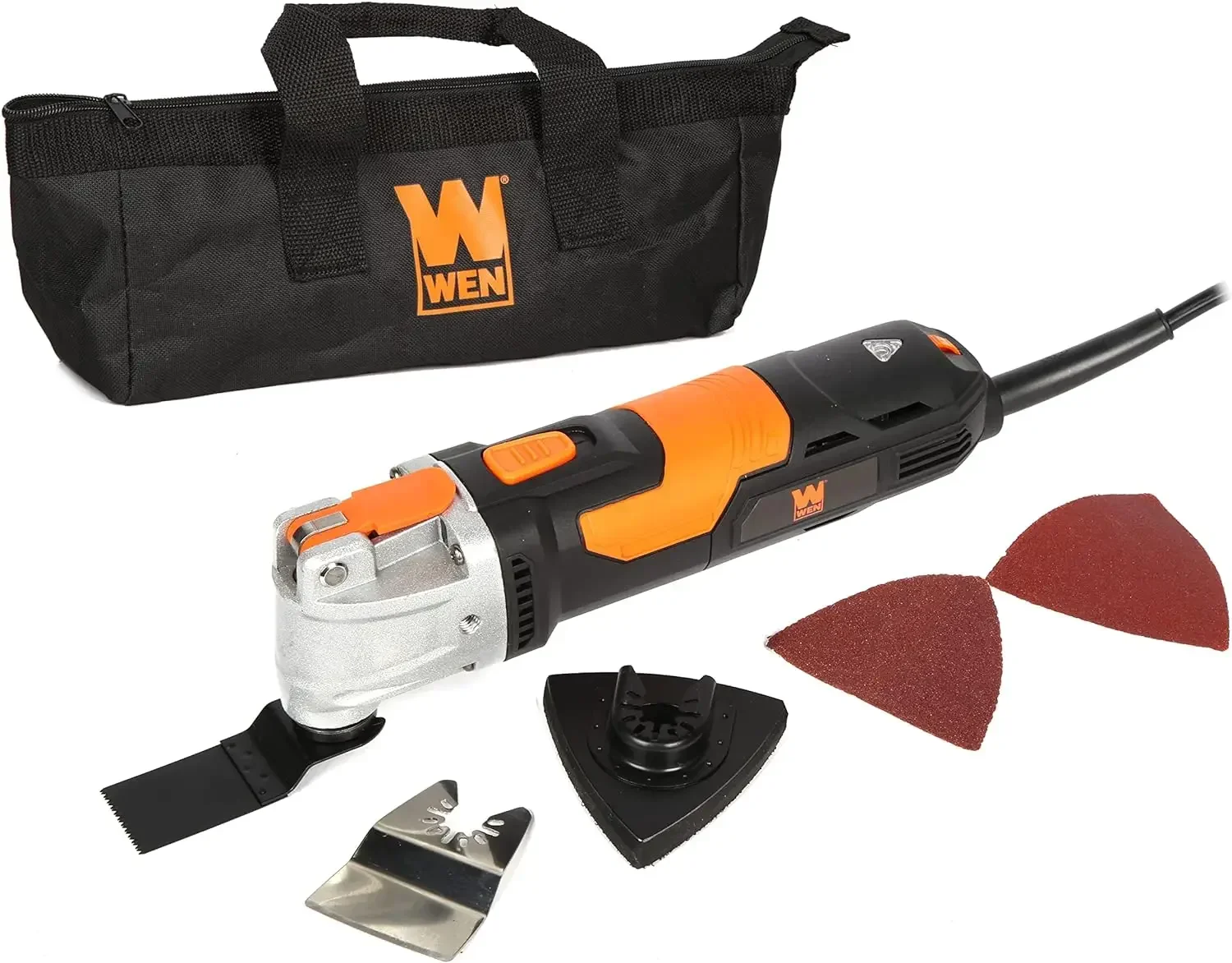 

3.5A Quick-Release Variable Speed Multi-Function Oscillating Tool Kit with Accessories and Carrying Case