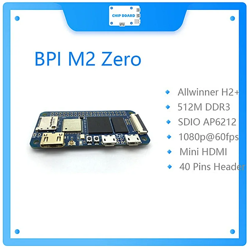 bpi banana pi M2 zero Allwinner H3+ Plataforma de hardware de código abierto BPI M2 cara completa igual que Raspberry pi Zero W