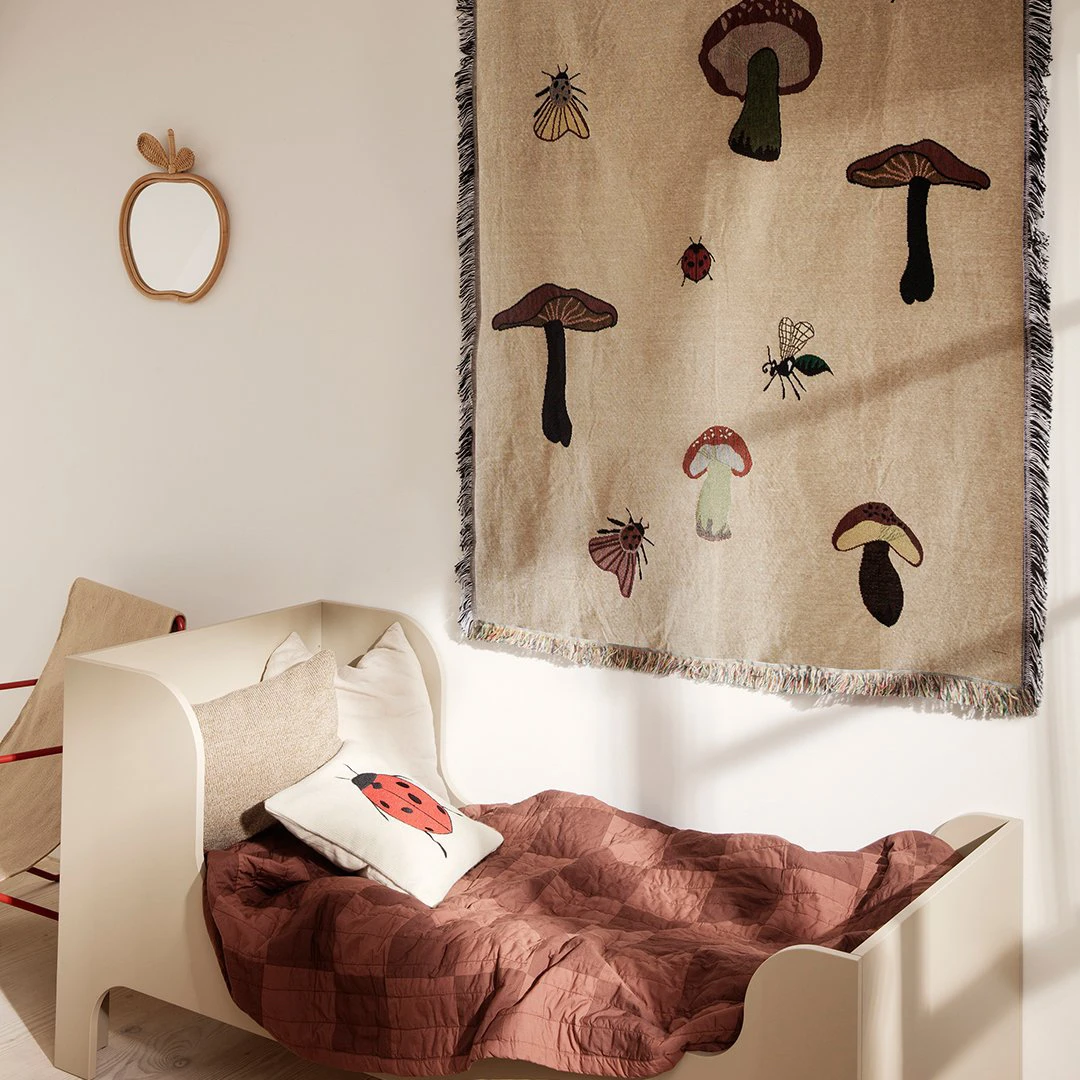 

Настенный гобелен для детской комнаты с художественным узором в скандинавском стиле, прямоугольный, из хлопка, современный, простой дизайн