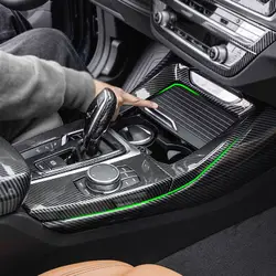 For BMW X3 G01 X4 G02 2018-2021 LHD Car Accessories Center Console Gear Shift Panel Cover Multimedia Button Panel Frame Trim