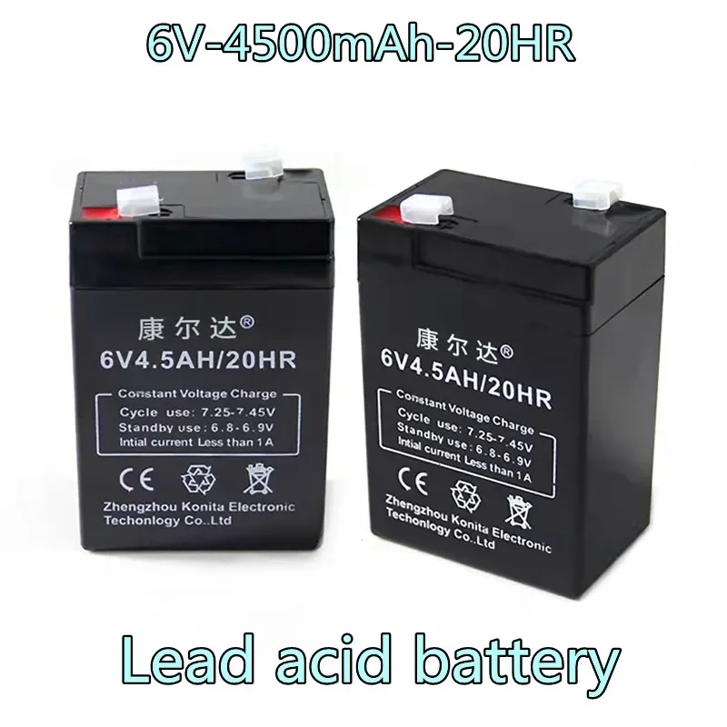 6V. 4500mah.Rechargeable Lead-acid Batteries Applicable To Electronic Scale.Children's Toy Car Emergency Lamp. Outdoor Emergency