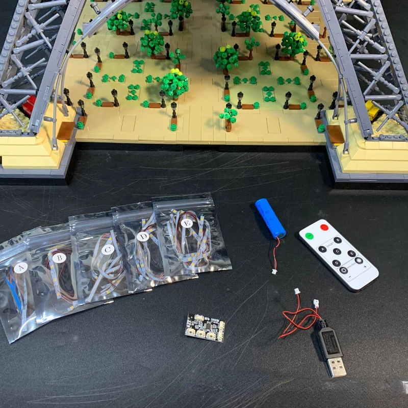 Led Light Kit For 10307 Eiffel Tower PARIS World Famous Architecture Building Blocks Set DIY Toys (Not Included Building Blocks)