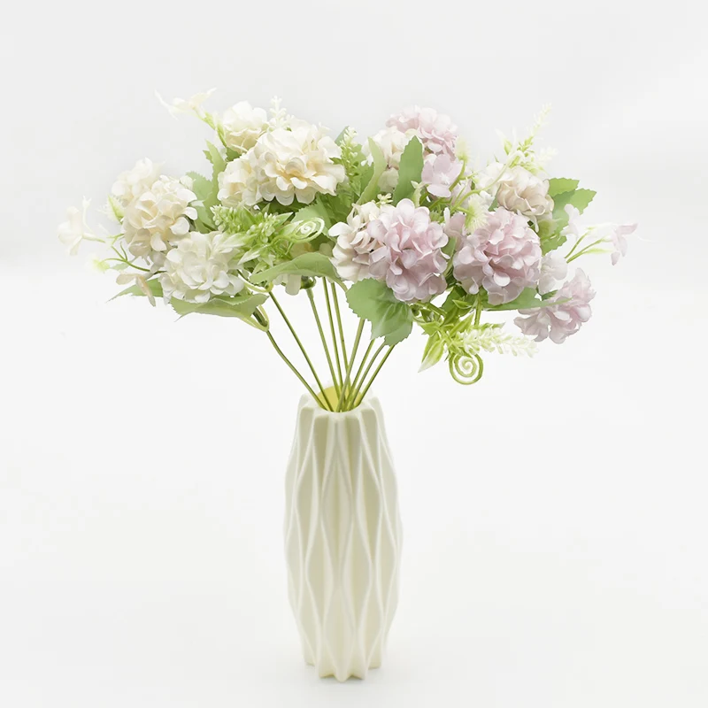 Artificial Flowers Lilac Hydrangea Bouquet Home Vase Decoration Outdoor Valentine'sDay Garden Wedding DIY Bridal Holding Flowers