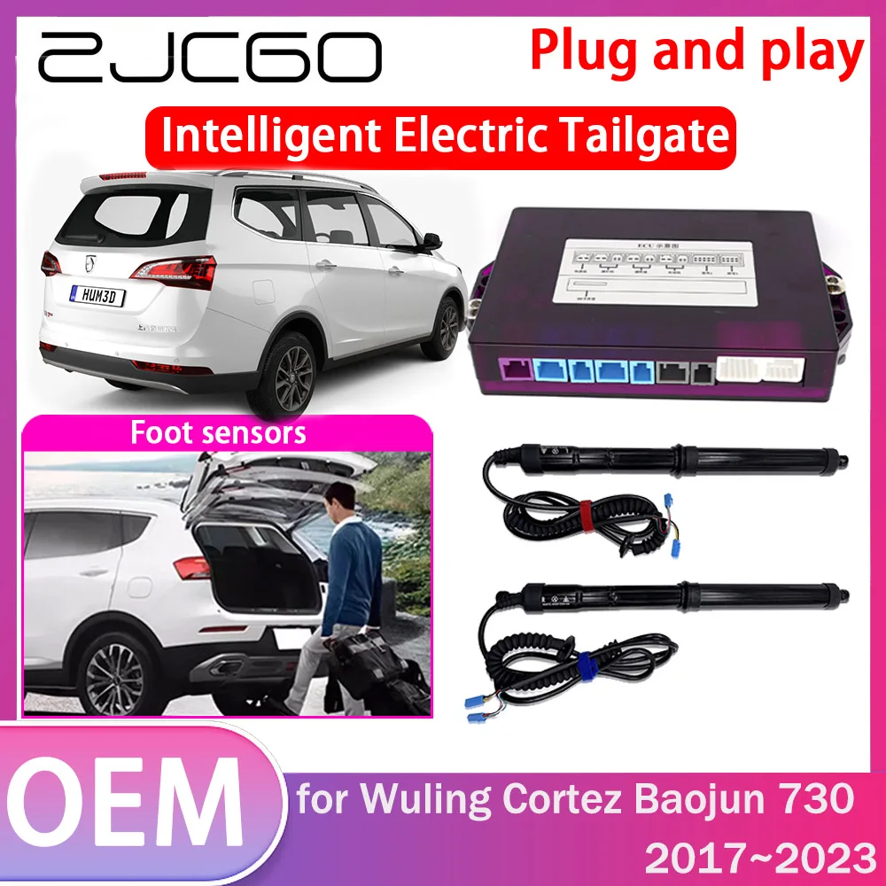 

ZJCGO Electric Tailgate Lift Drive Trunk Opening Tail Gate Lift Soft Close Car Door for Wuling Cortez Baojun 730 2017~2023