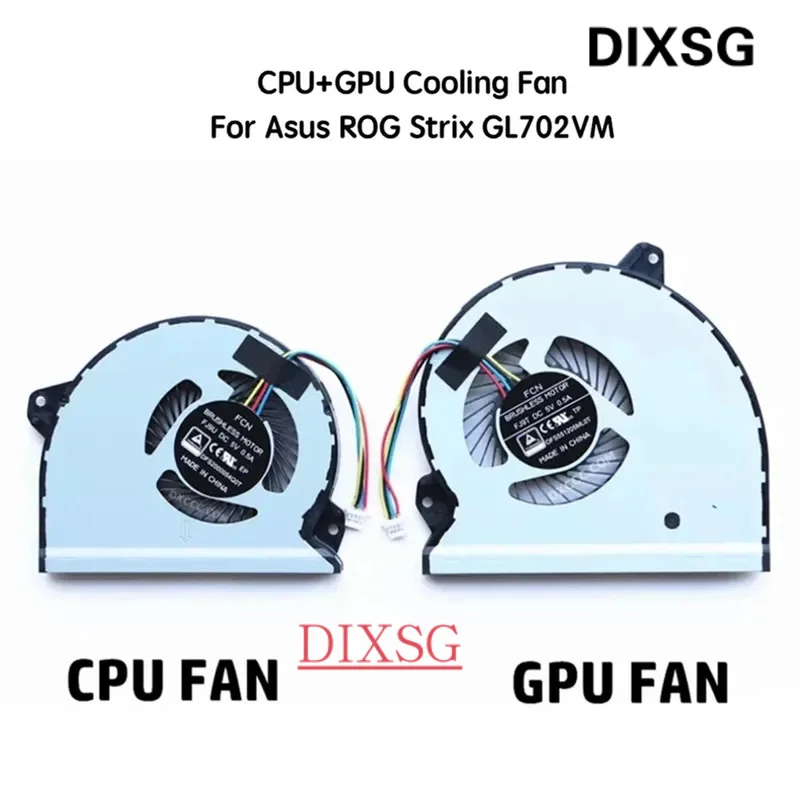 New Original laptop CPU GPU Cooling fans for Asus ROG Strix gl702vm gl702vmk gl702v fj9u fk9n fan cooler � 020