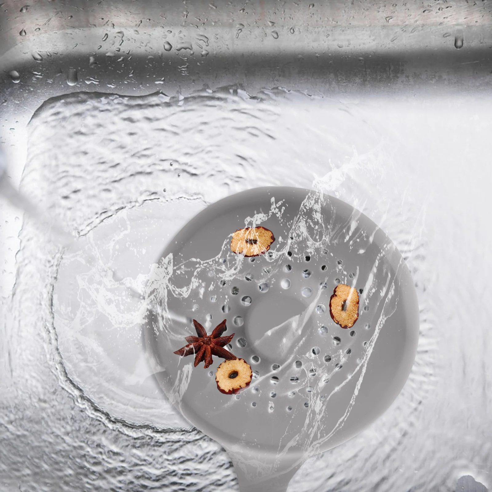 

2 pcs Drain Hair Catcher Bathtub Sink Drain Cover Tpe Durable Blockage Prevention Dual Handles Simple Design Bathroom Essentials