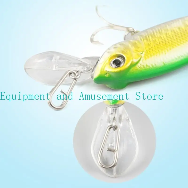 

652F 100Pcs High Strength Fishing Split Rings Line Connector Replacement Fishing Lures Connector Easy Attachments Lures Rings