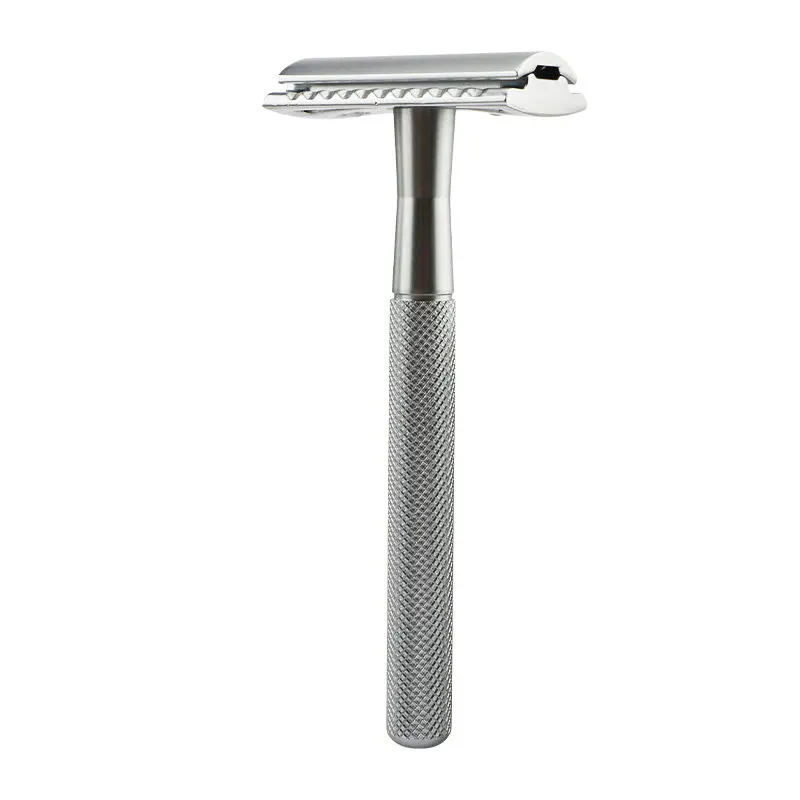 Double Edge Safety Razor for Men & Women, Metal Razor with 10 Platinum Coated Safety Razor Blades, Eco-Friendly Razor