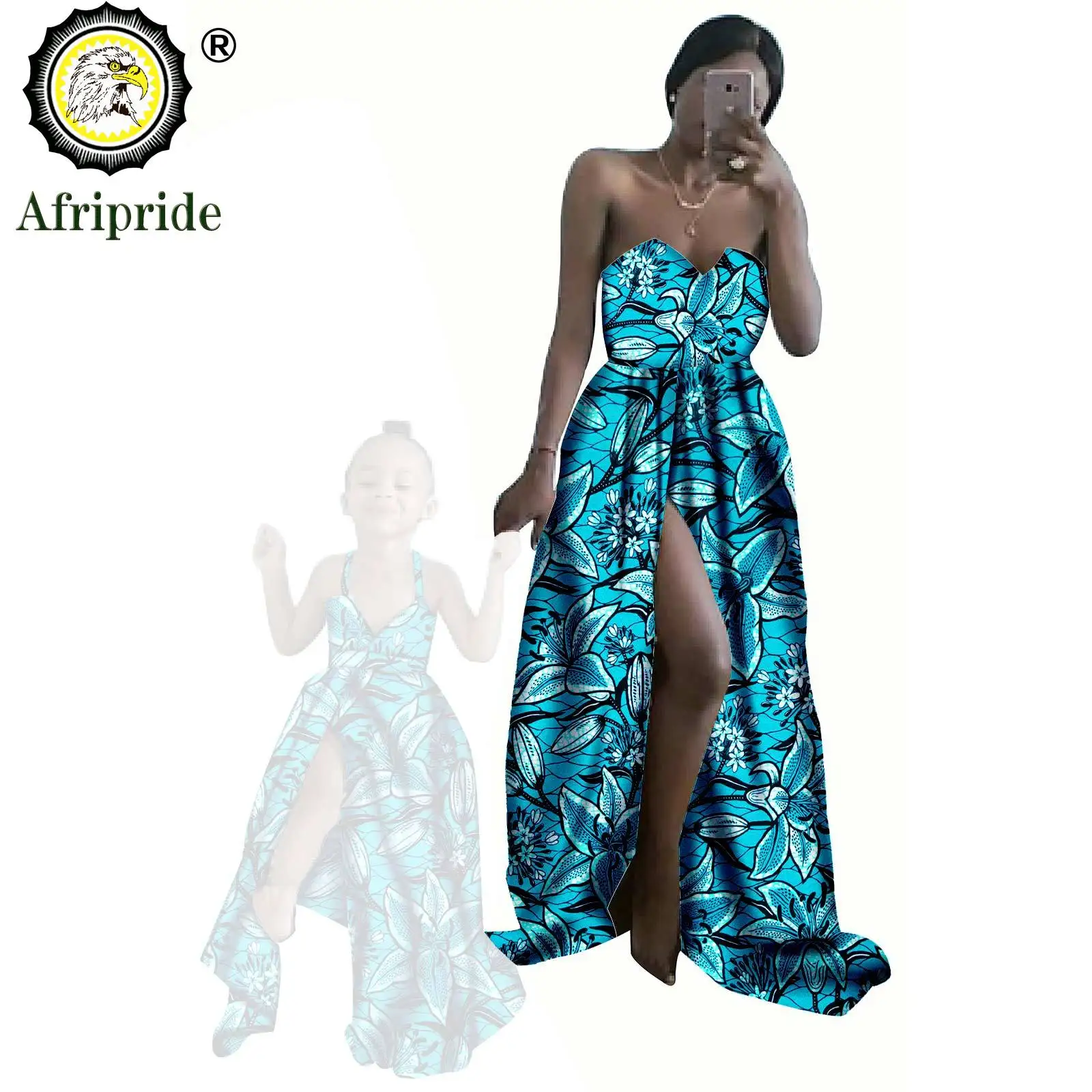 African Print Dress Women Plus Size Wax Batik