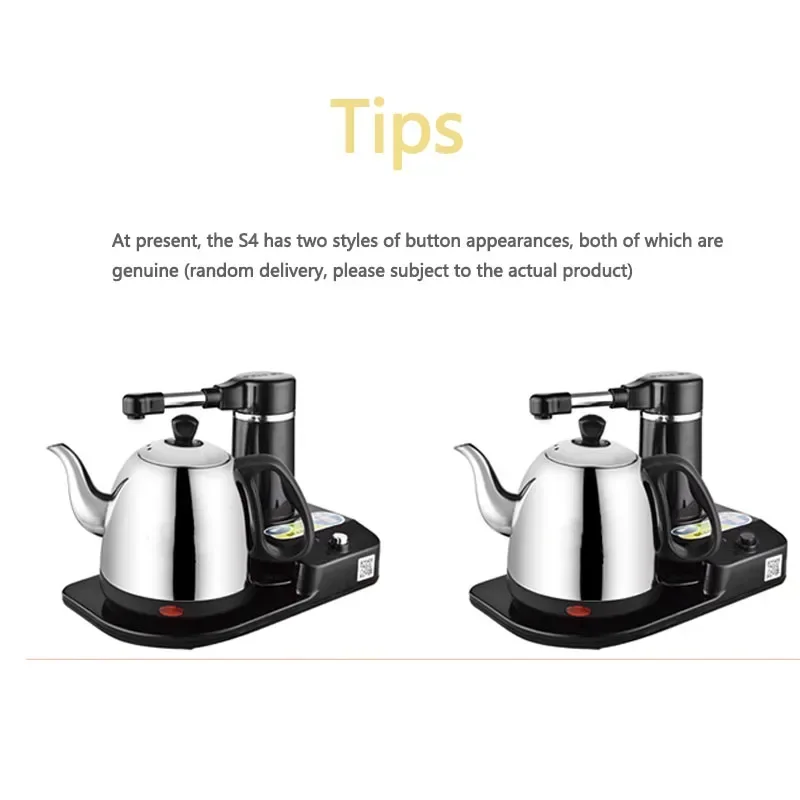 Eletrodomésticos chaleiras elétricas conjunto de bule de chá doméstico 1.0l capacidade 304 aço inoxidável função de desligamento automático de segurança s4