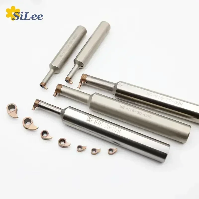 

10Pcs MB-09GR Grooving Inserts CNC Lathe Tool Metal Turning Tools Groove Holder MB-05GR MB-07GR for Internal Hole Cutting Cutter