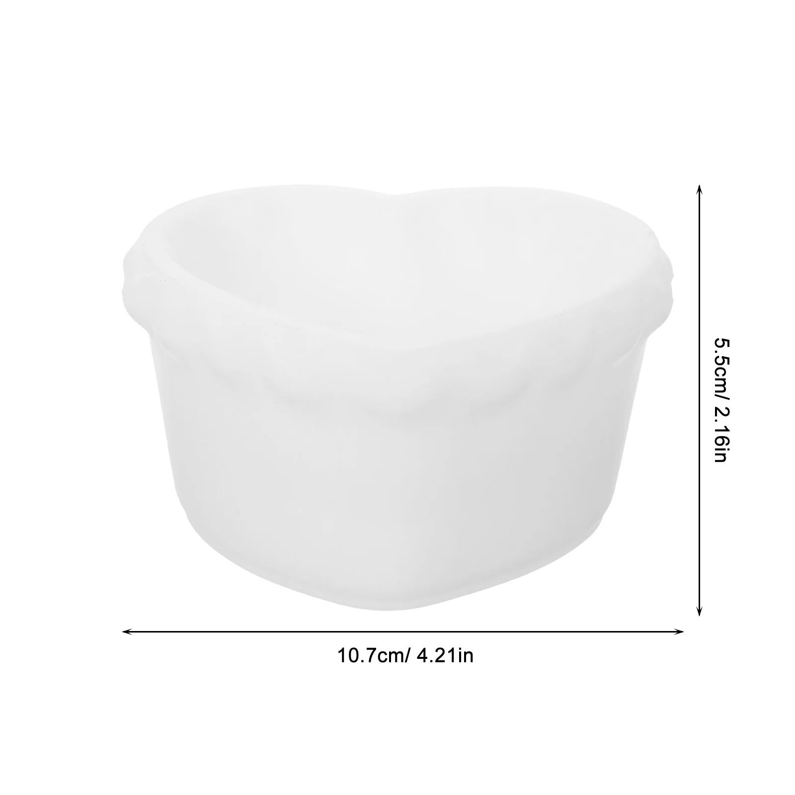 2 قطعة قوالب القلب سيليكون لصنع شموع عطرية سهلة Demould أدوات حرفية متينة هدية فريدة من نوعها قوالب سيليكون على شكل قلب #2