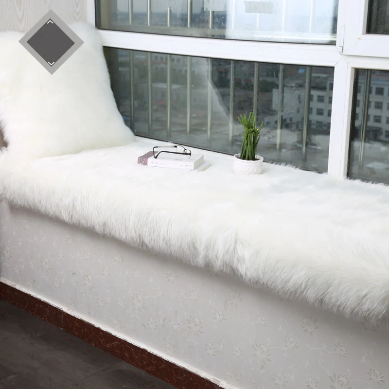 Thick White Carpet Soft Fur for Living Room Plush Rug Bedroom Imitation Wool Fluffy Floor Carpets Window Bedside Home Decor Rugs