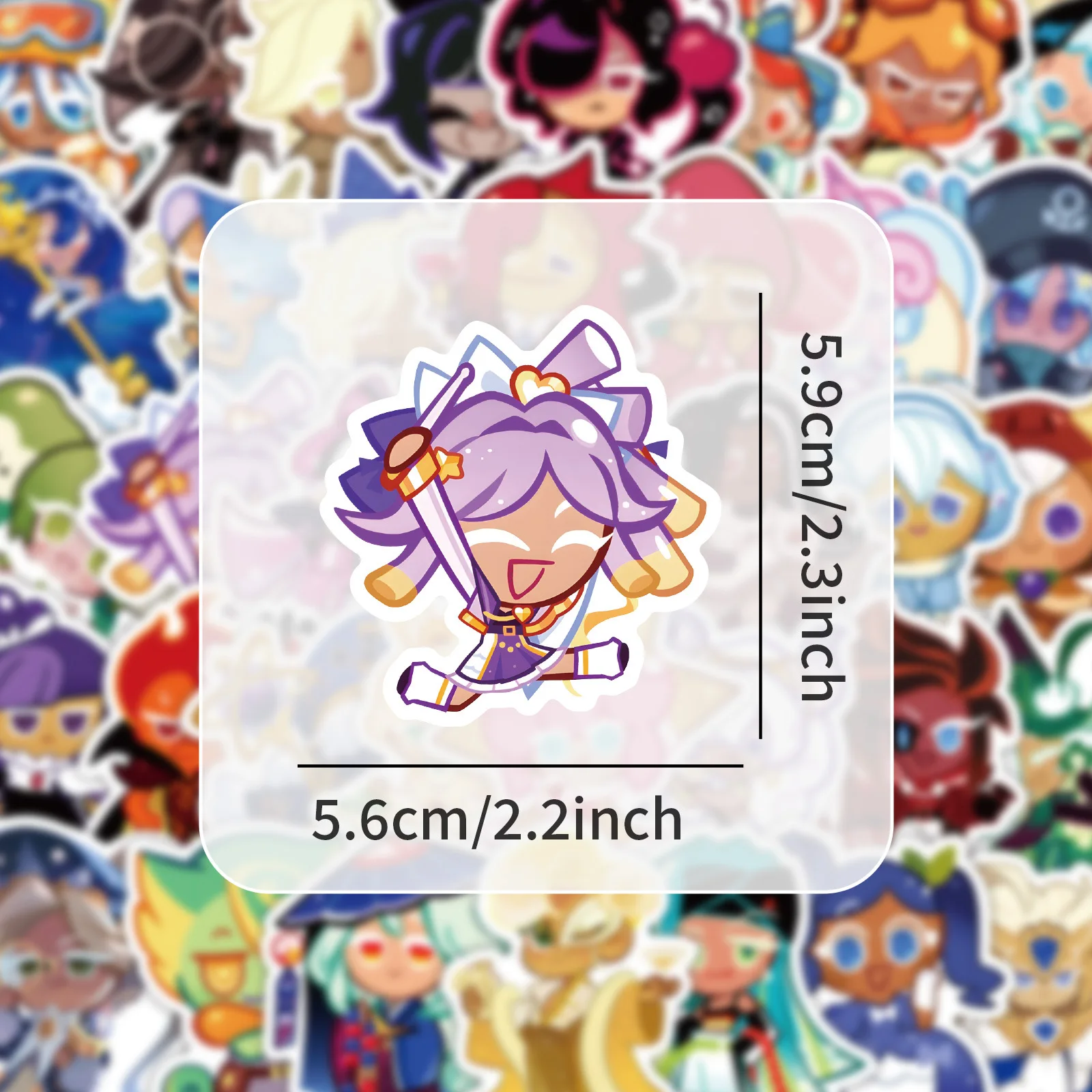 50PCS Cookie Run Kingdom Game Waterproof Cartoon Sticker Decoration DIY Notebook Mobile Guitar Water Cup Suitcase Graffiti Toys