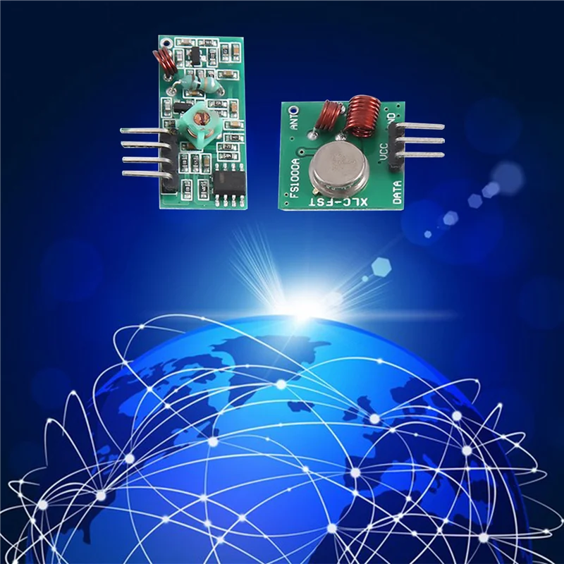 AAAEL-315MHZ Modulo Ultra Modulo Trasmettitore Wireless Antifurto Trasmettitore Ricevitore Modulo di Frequenza Portatile Facile da Installare