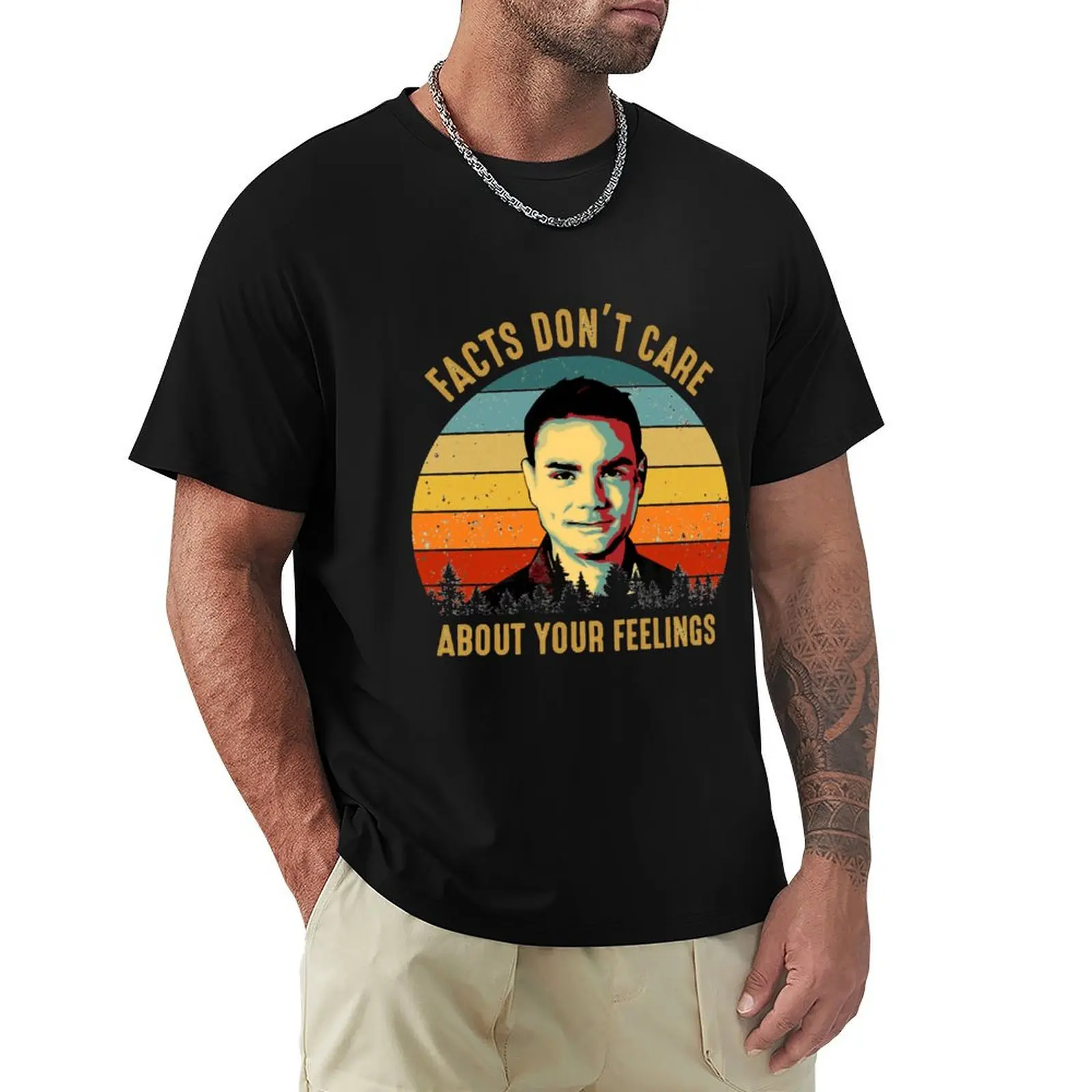 

Vintage Facts Don't Care About Your Feelings Ben Shapiro's Gift T-Shirt vintage plain t shirts men