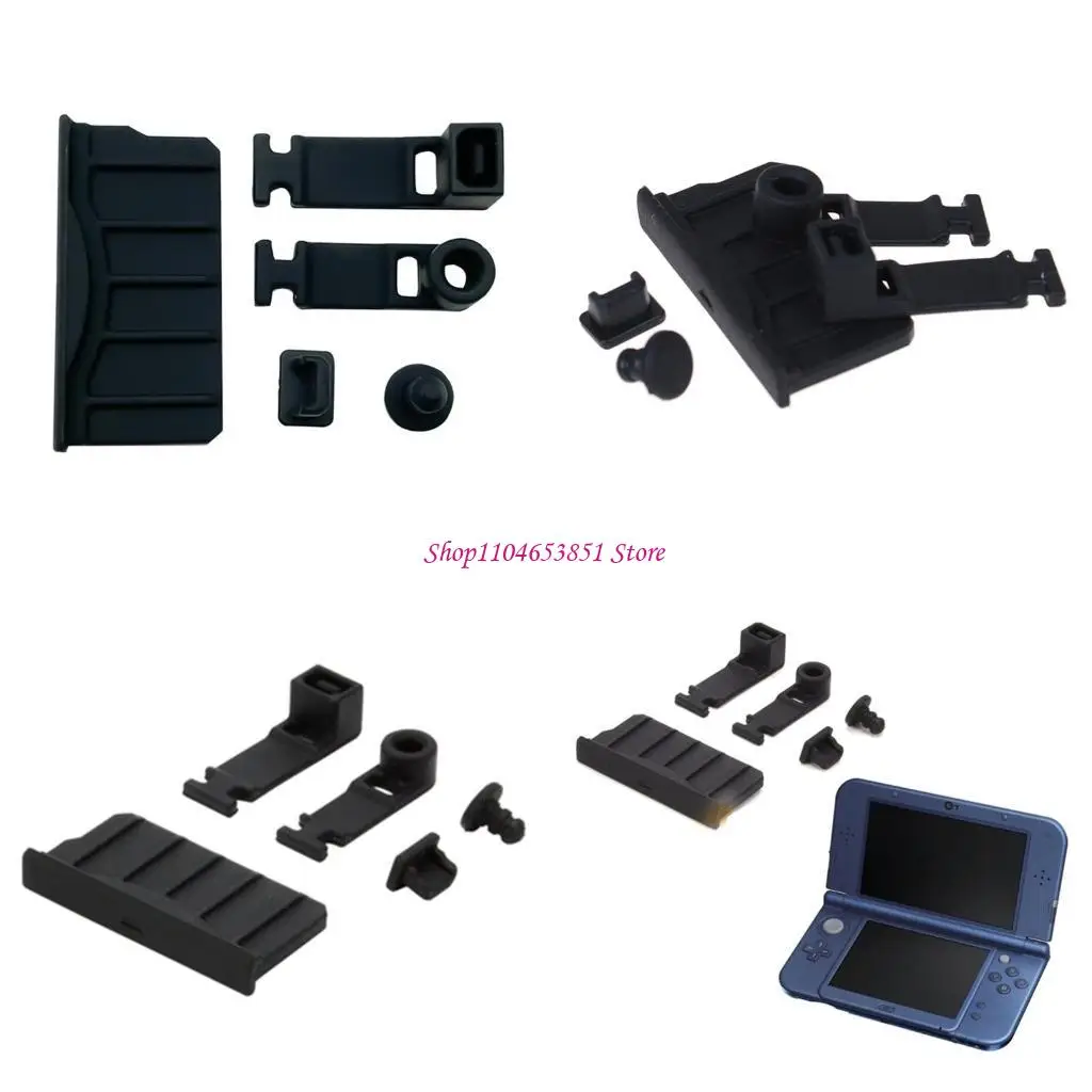 1 Set Rubber Cover Plug Cap Earphone Charging Dock Protector for NEW 3DS 3DSLL/XL 3DS 2DS