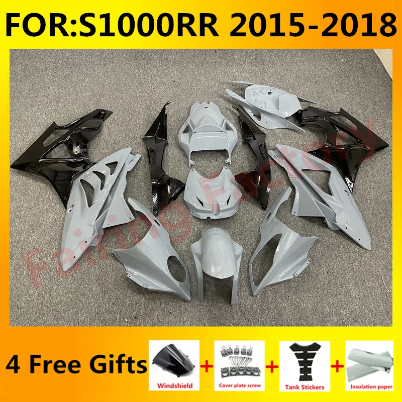 

NEW ABS Motorcycle full fairings kit fit For S1000RR S 1000 RR S1000 RR 2015 2016 2017 2018 bodywork Fairing kits set grey black