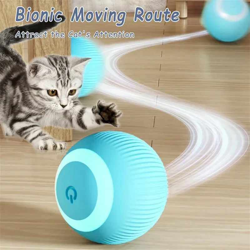 

Cat Interactive Ball Electric Automatic Rolling Balls Smart Toys for Cats Smart Cat Toy Rotating Ball Cat Game Pets Accessories